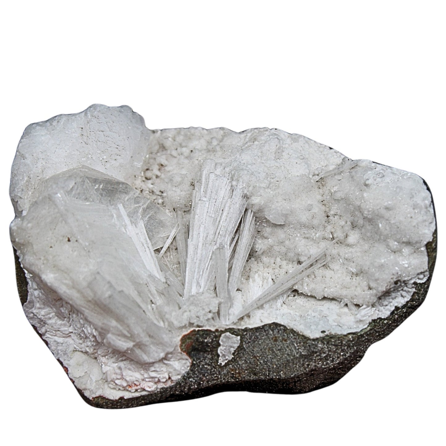 100g Scolecite Geode Rare Needle Crystal Formation India Mineral Specimen