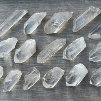 Grade A+++ Natural Clear Quartz Crystal Points, 1.5 to 3.5 Inches Long, 1-2 oz