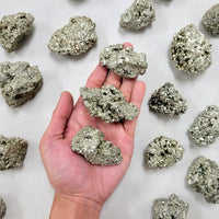 Pyrite Crystal Chunks - 2" to 3" - Pyrite Stone AKA Fool's Gold from Peru