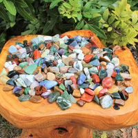 Assorted Tumbled Stones: SMALL, MEDIUM or LARGE Sizes Wholesale Bulk Lots Mixed