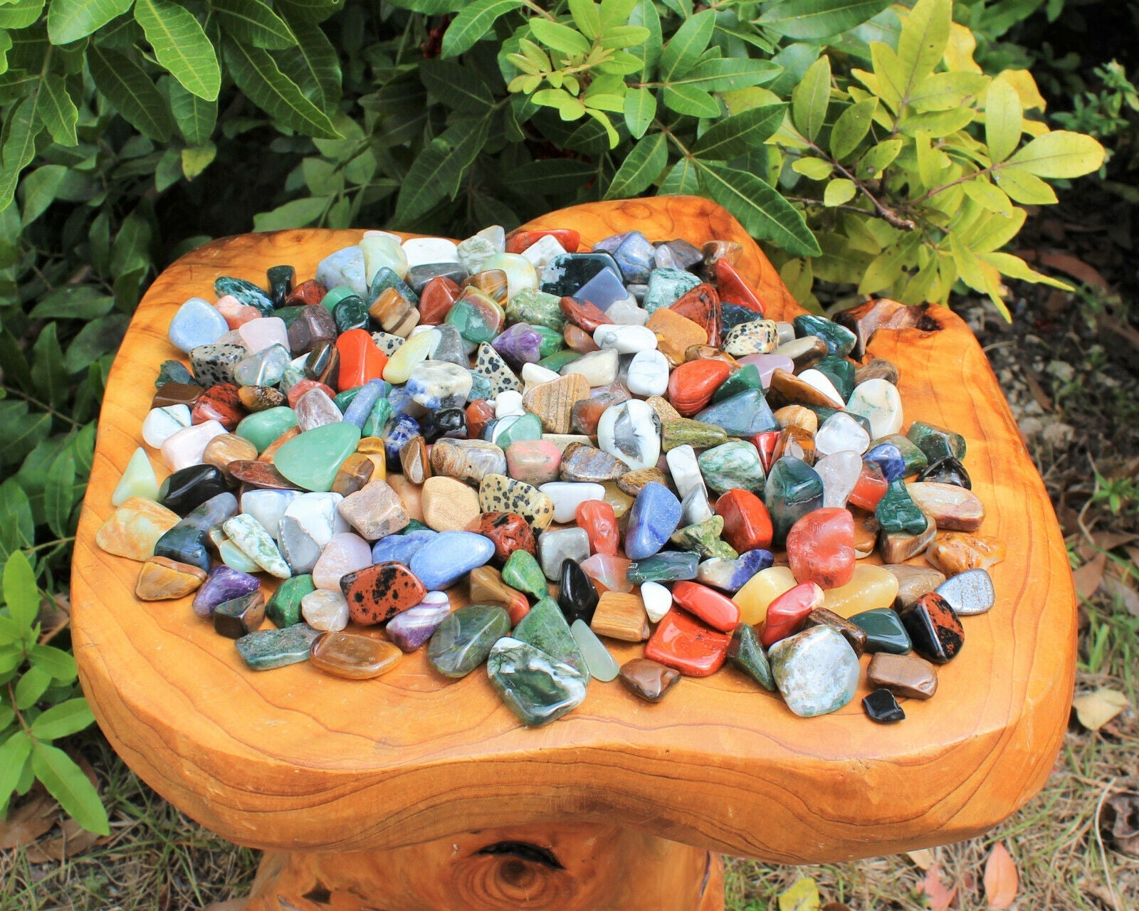 Assorted Tumbled Stones: SMALL, MEDIUM or LARGE Sizes Wholesale Bulk Lots Mixed