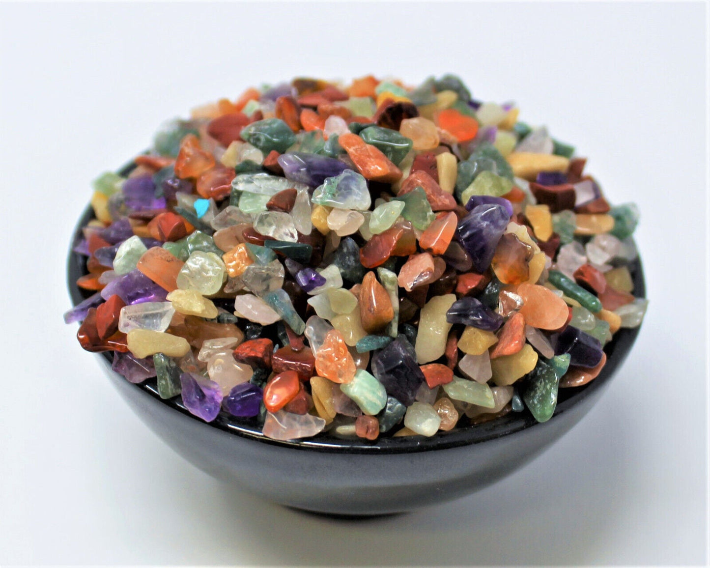 Assorted Semi Tumbled Gemstone Mini Chips 3-10 mm, Tiny, Mixed Chips Bulk Lot