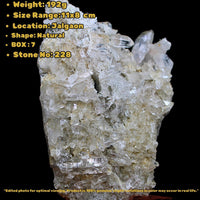 Himalayan Clear Quartz Cluster 192g Rare Mineral Specimen 11x8 cm India