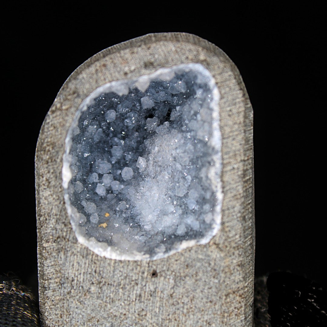 Rare Amethyst Chalcedony 150g Crystal Specimen Mineral Cluster India 7x3 cm