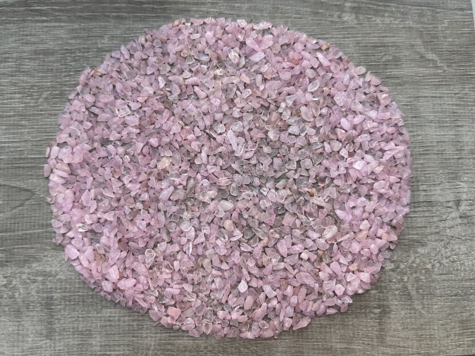 Grade A++ Rose Quartz Semi Tumbled Gemstone Mini Chips 3-8mm, Wholesale Bulk Lot