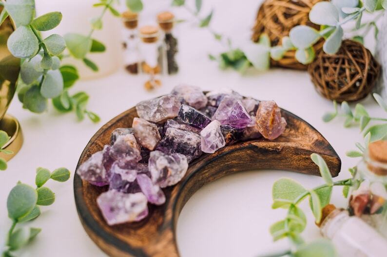 Raw Amethyst Crystal Chunks - Bulk Natural Amethyst Rough Stones from Brazil