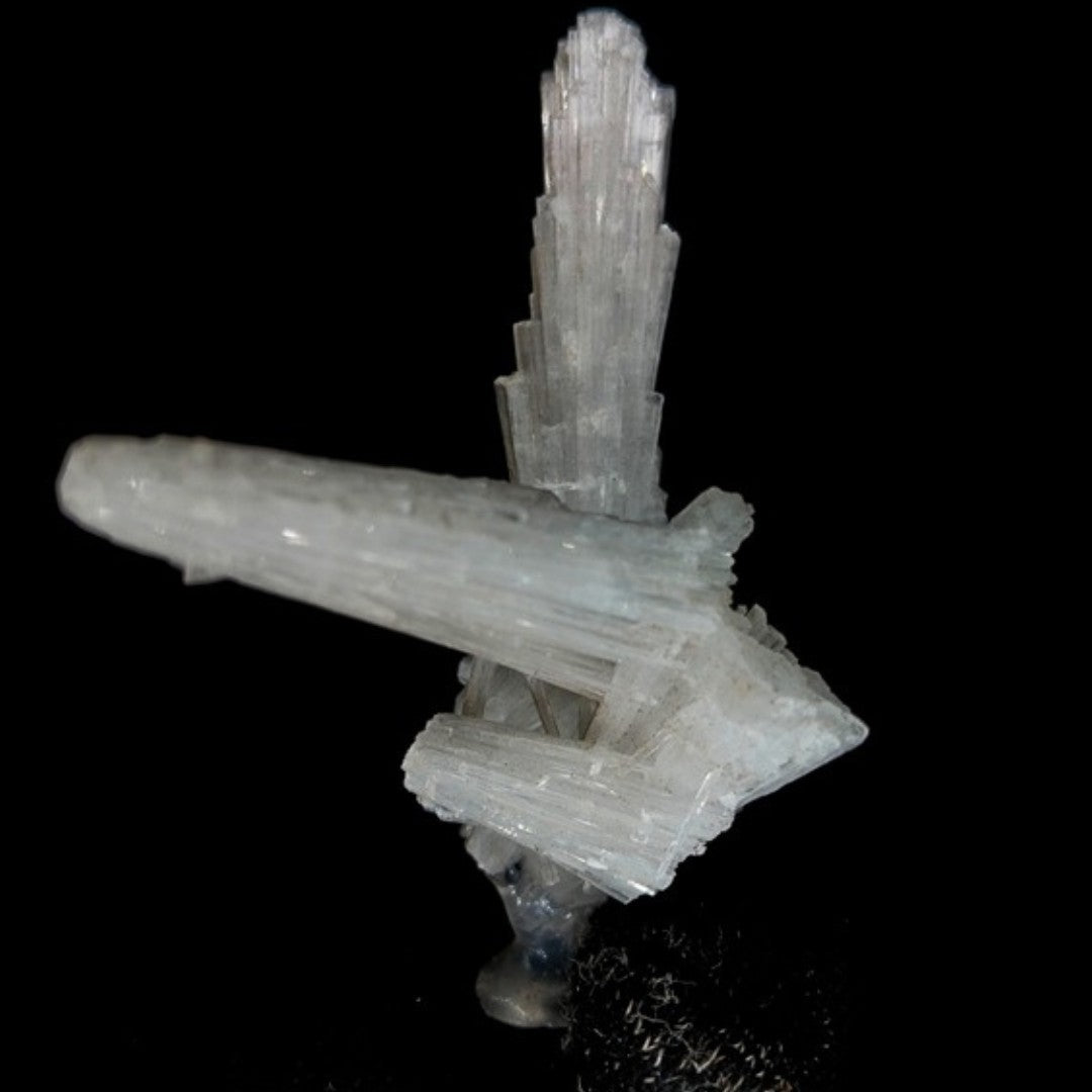 Rare 22g Scolecite Spray Crystal Zeolite Mineral Specimen from India