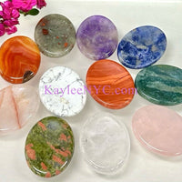 Wholesale Lot 11 PCs Natural Crystal Worry Stone Healing Energy