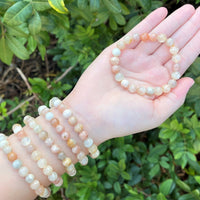 8 mm Bead Gemstone Bracelets: BUY 3 GET 1 FREE! (Stretch Crystal Bead Bracelets)