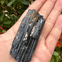 5 pcs Set Shiny Black Tourmaline Log, Grade A++ Natural Black Tourmaline Rod