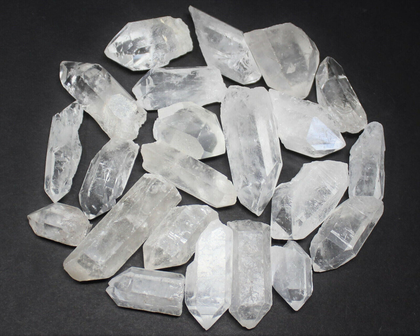 Clear Quartz Crystal Points 1/2 lb Bulk Lot Natural Mineral Wand Specimen (8 oz)