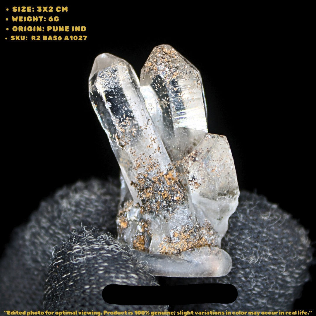 Himalayan Clear Quartz 6g Healing Stone for Energy, Clarity & Meditation 3x2cm