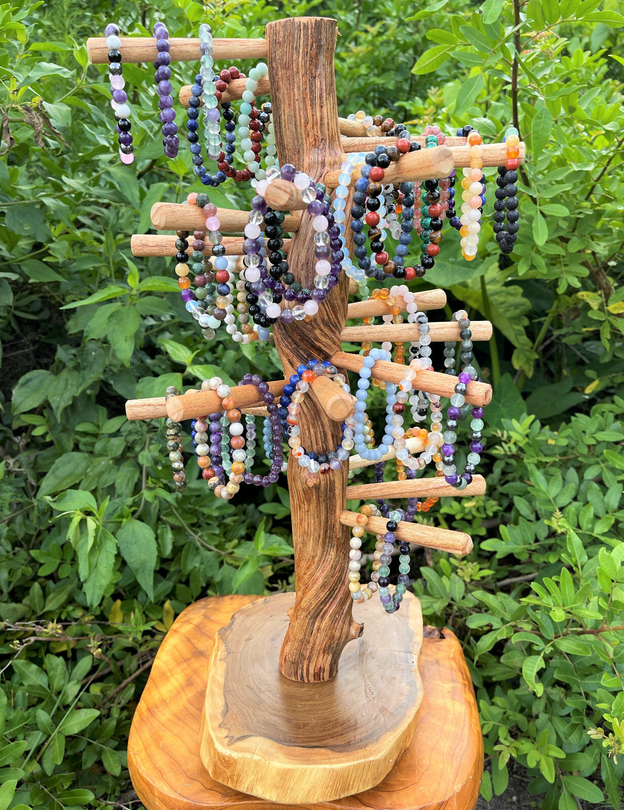 8 mm Bead Gemstone Bracelets: BUY 3 GET 1 FREE! (Stretch Crystal Bead Bracelets)