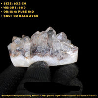 Phantom Quartz Cluster 68g 6x2cm Raw Healing Crystal Mineral from India