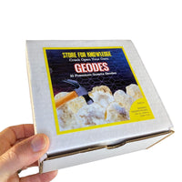 10 Break Crack Open Your Own Whole indian Geodes W/Gift Box - 2" Crystal Druzy