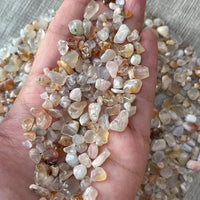 Grade A++ Semi Tumbled Gemstone Mini Chips 3 - 18 mm, Choose From 4 oz to 3 lbs