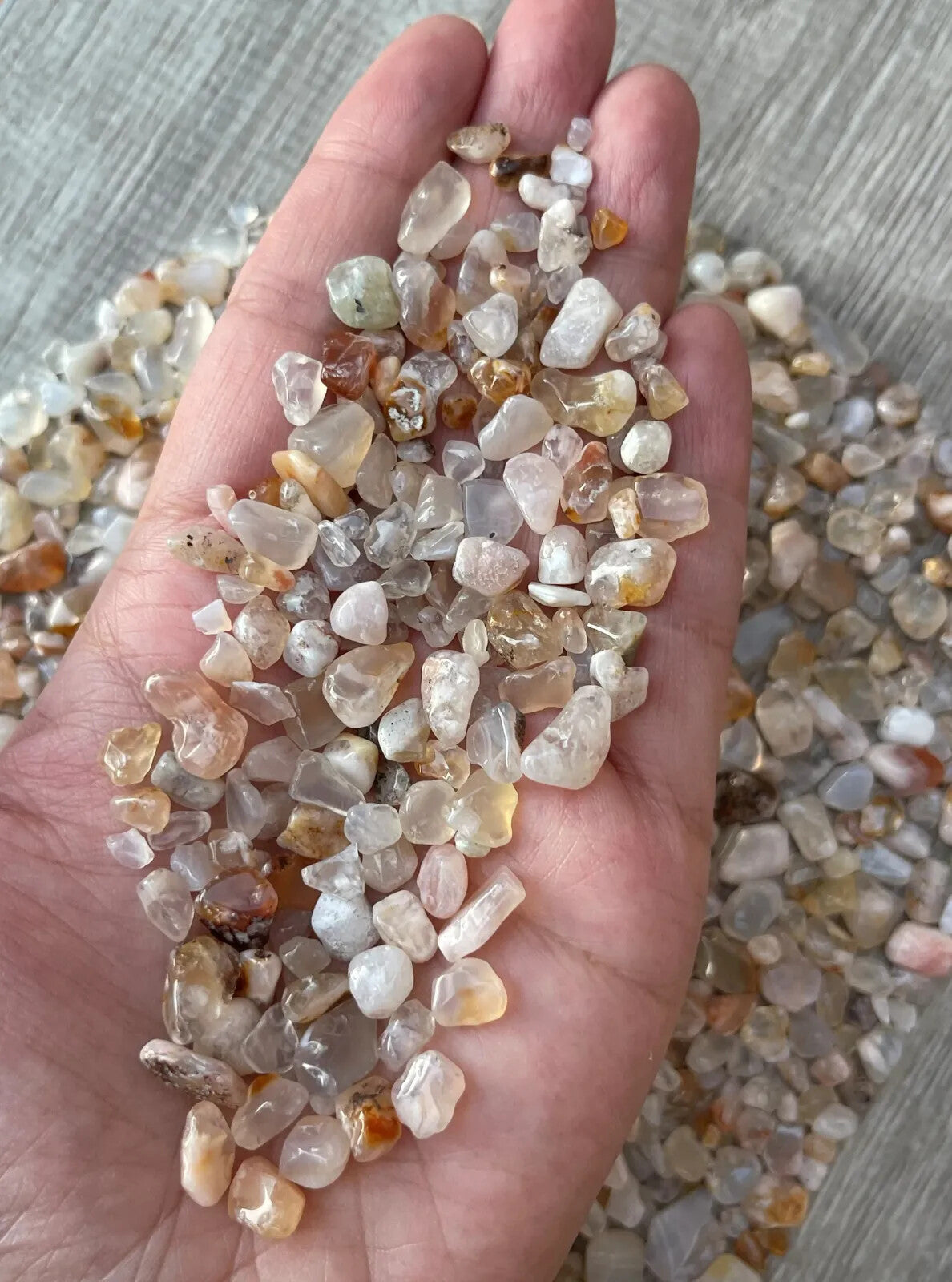 Grade A++ Semi Tumbled Gemstone Mini Chips 3 - 18 mm, Choose From 4 oz to 3 lbs