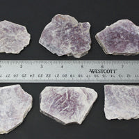 1/4 lb Lot Lepidolite Leaves, Slabs,  (4-7 pieces) Layered Mica Crystal Mirrors
