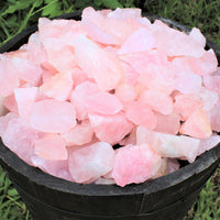 Single Large Rough Rose Quartz Crystal | 2"–3" Natural Raw Love Stone | Healing Specimen