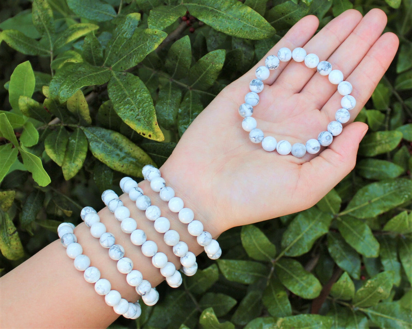 8 mm Bead Gemstone Bracelets: BUY 3 GET 1 FREE! (Stretch Crystal Bead Bracelets)