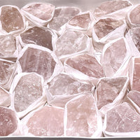 Pink Rose Quartz Rough Crystal (Avg 7 LBs) Large Box Flat Bulk Wholesale Lot Raw