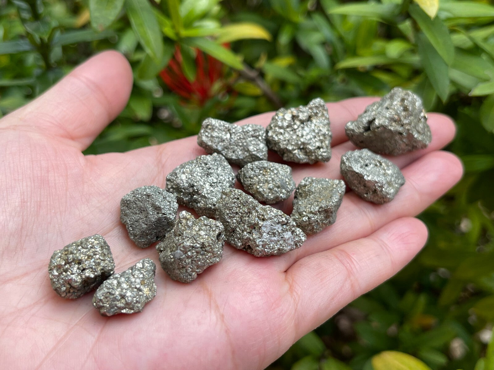 Grade A++ Small Rough Pyrite Stone, 0.5-1" Raw Pyrite Stone, Wholesale Bulk Lot