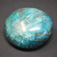Blue Apatite Hand Polished Stones: Palm Stone, Blue Apatite Pebble Stone