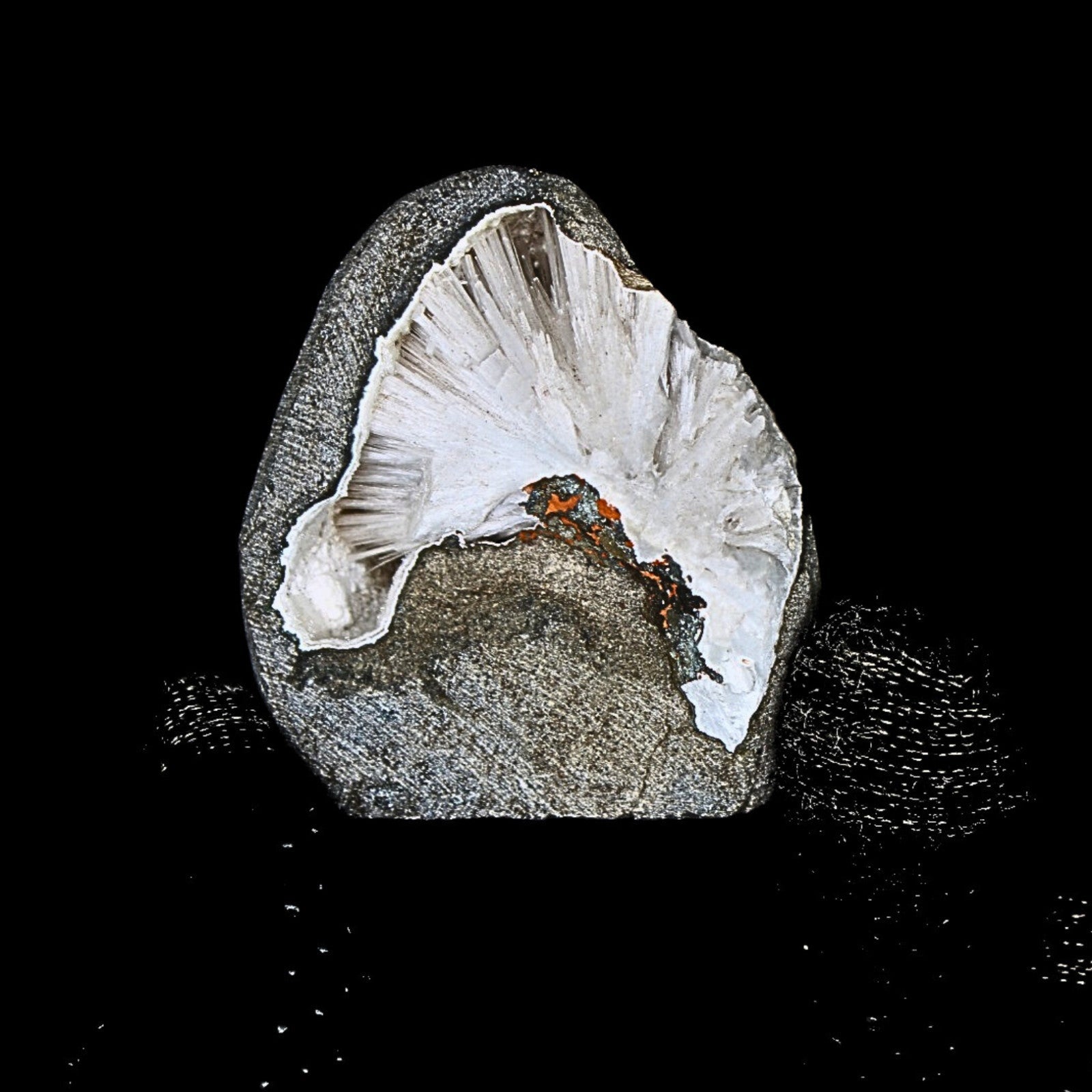 Scolecite Geode 68g Healing Crystal Crown Chakra Reiki Meditation Stone