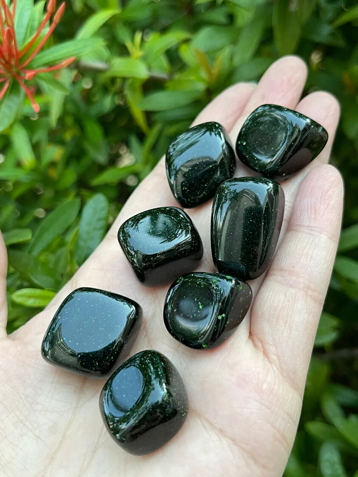 1/2 Lb Lot Tumbled Stones, 0.75-1.25" Crystal Healing Stones, Choose Stone Type