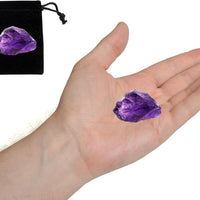 Deep Amethyst Raw Crystals 1.25-2" 25-35g Natural Healing Stones Tumbling Reiki