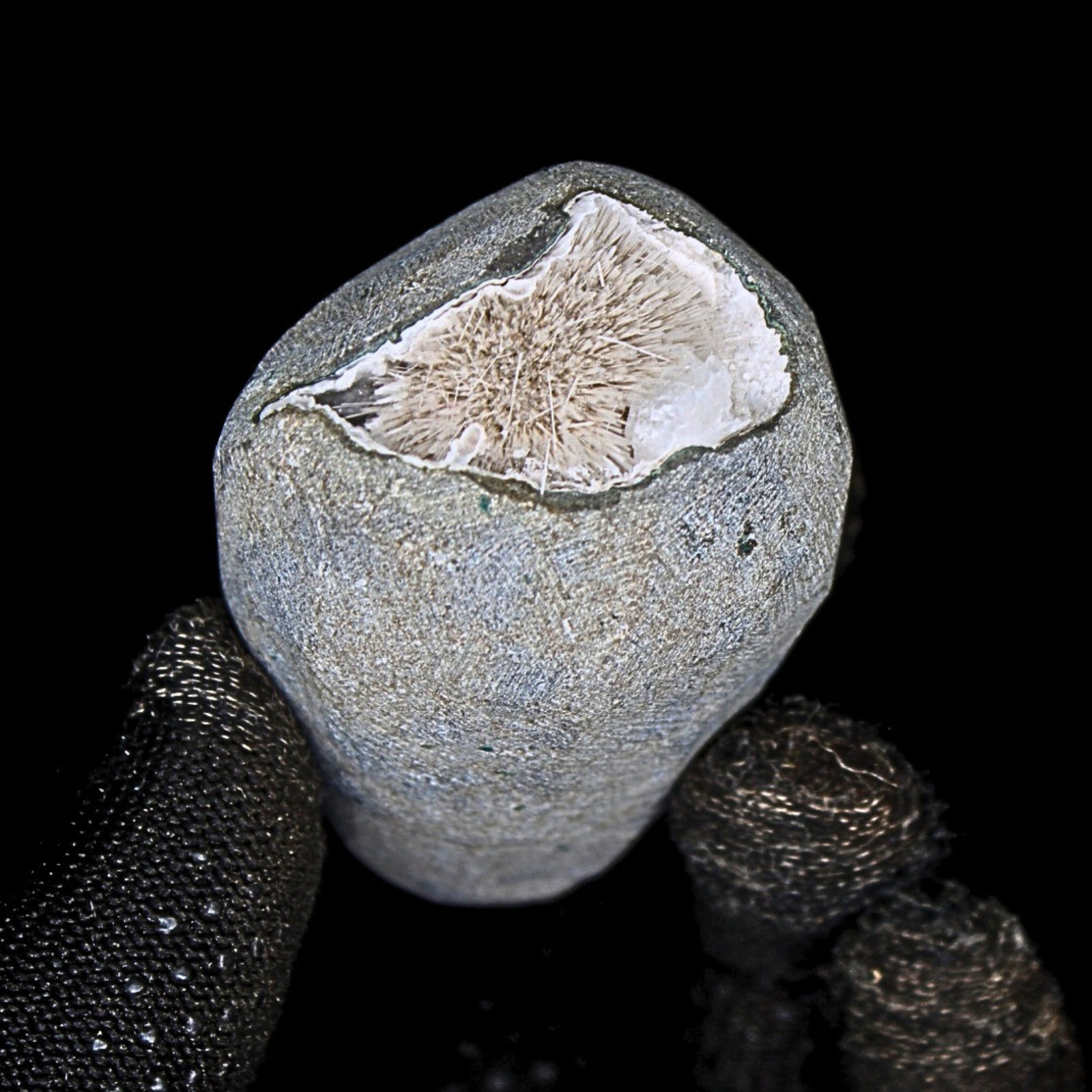 Raw Scolecite Geode 130g Chakra Healing Crystal Cluster from India