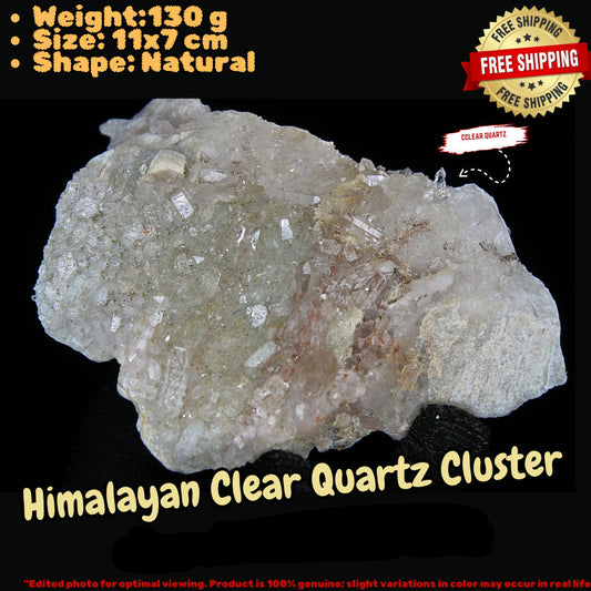 Himalayan Clear Quartz 130g Cluster Natural Crystal Mineral Specimen India