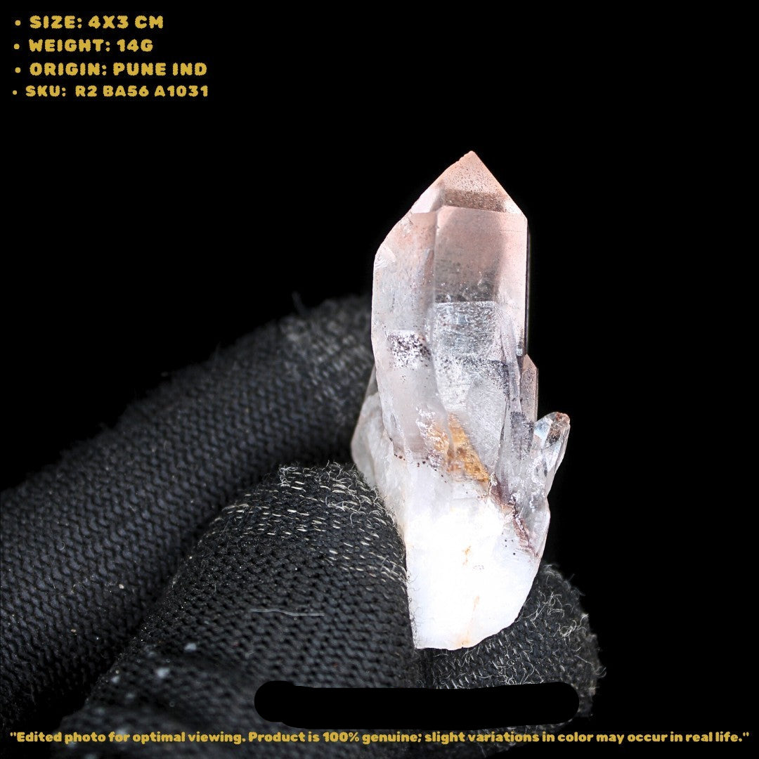 Clear Quartz Crystal Cluster 14g Rare Small Mineral Specimen from India