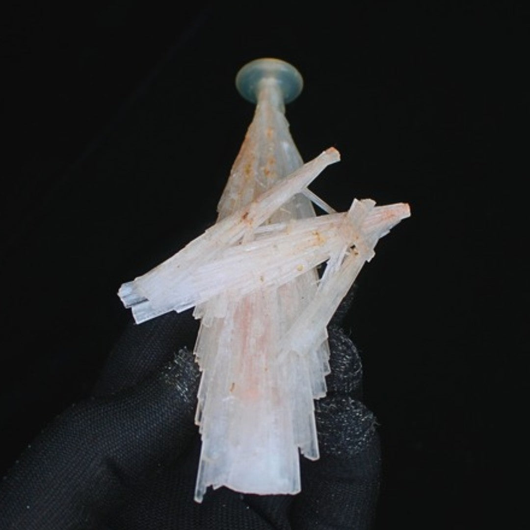 Natural Scolecite Cluster 70g White Zeolite Crystal Mineral from India