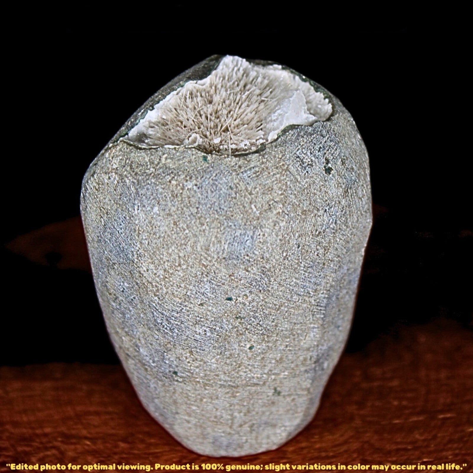 Raw Scolecite Geode 130g Chakra Healing Crystal Cluster from India