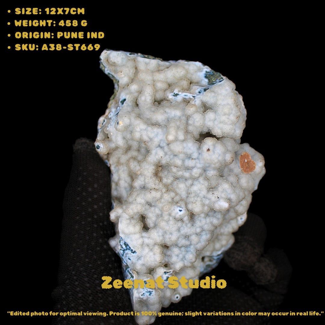 Coral Chalcedony 458g Raw Healing Crystal Specimen from India