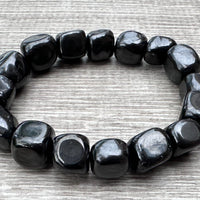 Wholesale Grade A++ Gemstone Nugget Bracelet, Choose from 18 Gemstone Types