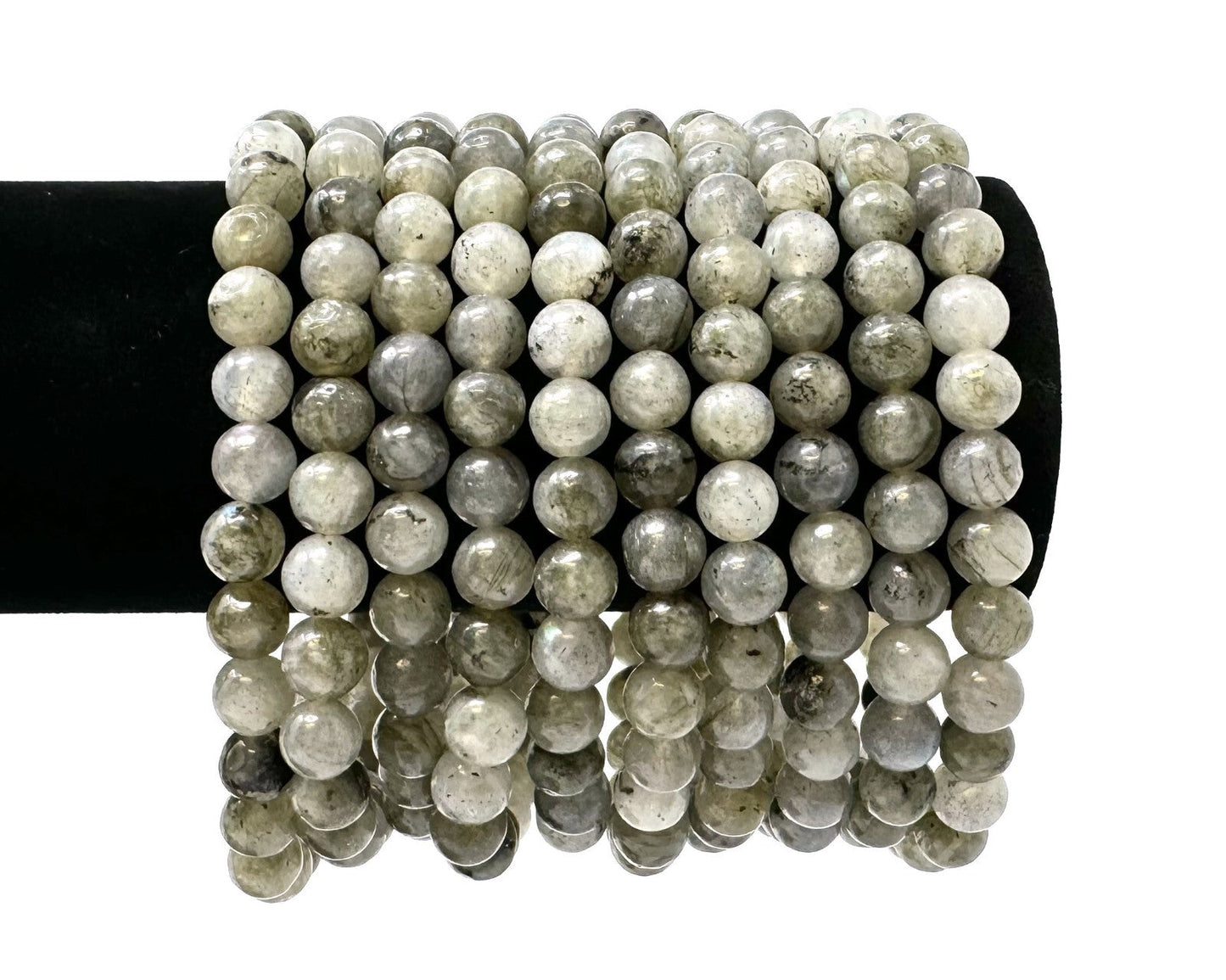 6 mm Bead Gemstone Bracelets BUY 3 GET 1 FREE - Dainty Stretch Crystal Bracelets