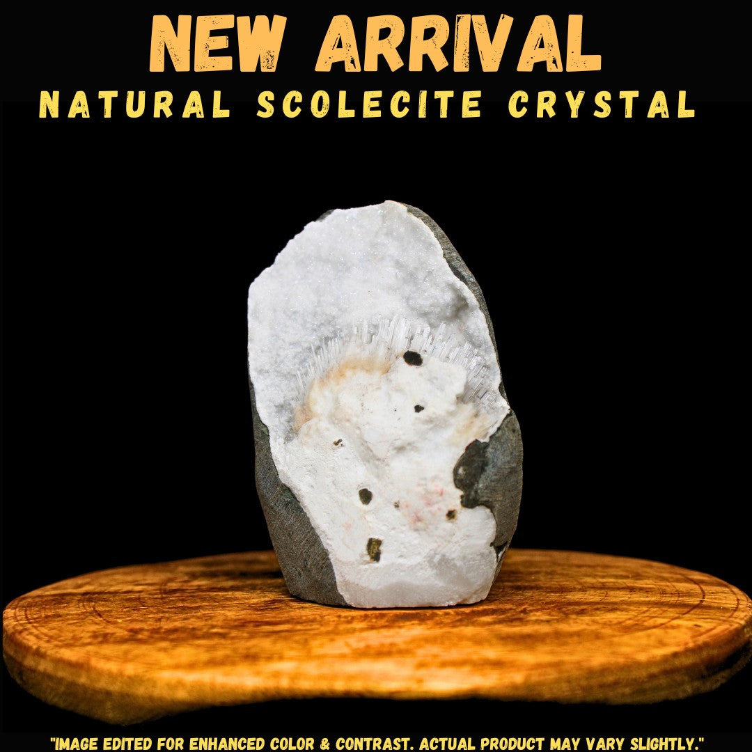 Natural Scolecite Crystal 155g Matrix Cluster Healing Mineral India