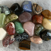 1/2 Lb Lot Tumbled Stones, 0.75-1.25" Crystal Healing Stones, Choose Stone Type