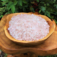 Rose Quartz Semi Tumbled Gemstone Mini Chips 6-8 mm, 'A' Grade Wholesale Lots