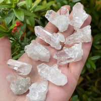 10 pcs Box Clear Quartz Clusters Collection, Grade A++ Raw Clear Quartz Geode