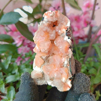 Orange Stilbite & Heulandite Crystal 150g Calming Energy Stone from India